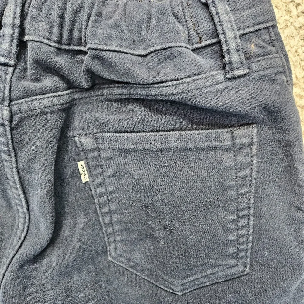 Levis Pants Mens Size 30x30 Blue Straight Leg Stretch‎ Elastic Waist